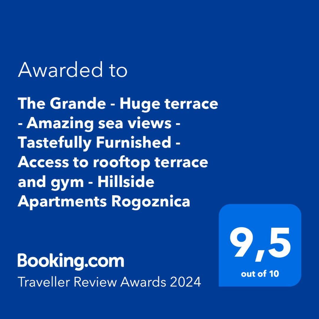 The Grande - Huge Terrace - Amazing Sea Views - Tastefully Furnished - Access To Rooftop Terrace And Gym - Hillside Apartments Rogoznica Rogoznica  Buitenkant foto